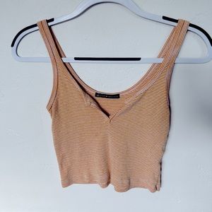 Brandy Melville stripped orange tank